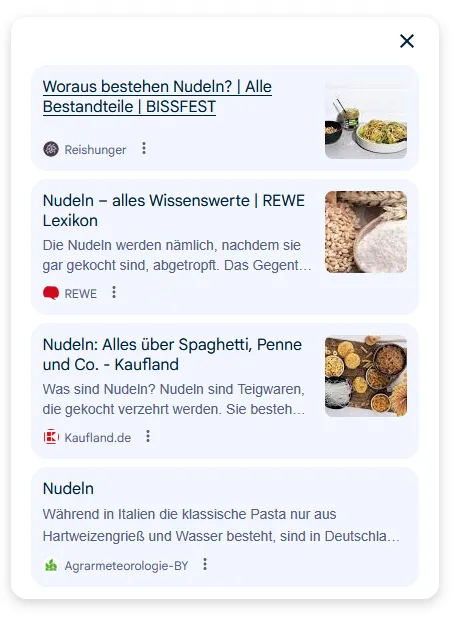 Beispiel für AIO: Die Brand Citations